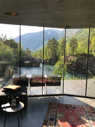 Another view from inside spa