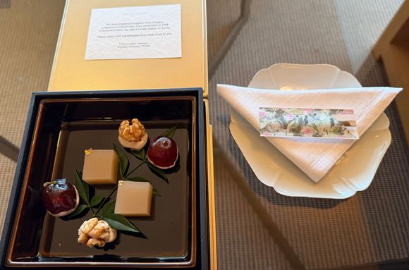 Park Hyatt Kyoto. 2 nights later.  Very thoughtful amenities.