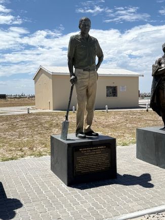 Robben Island prison tour, where Nelson Mandela, and other political prisoners, were held captive for many years.