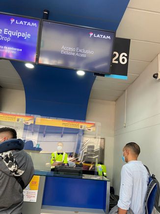 Line was 50+ deep in economy but it still took me 25 minutes because problems with my doc check haha.