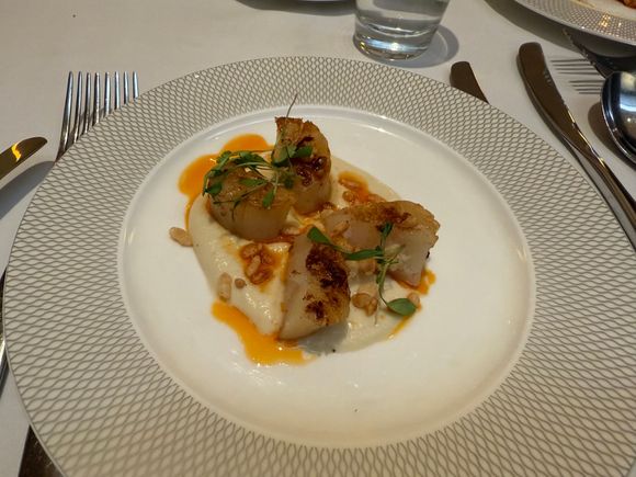 Scallops - pretty tasty and had a nice kick to them