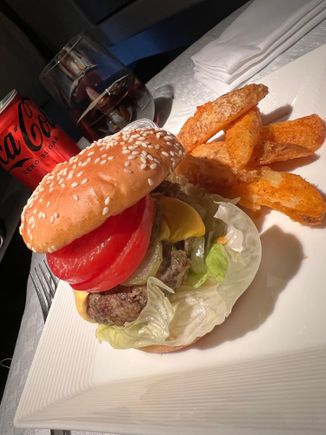 The burger - not as good as it once was. I’d skip it next time