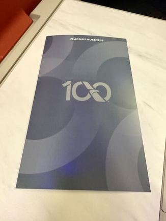 Centennial menu