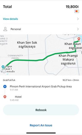 Grab going to the city