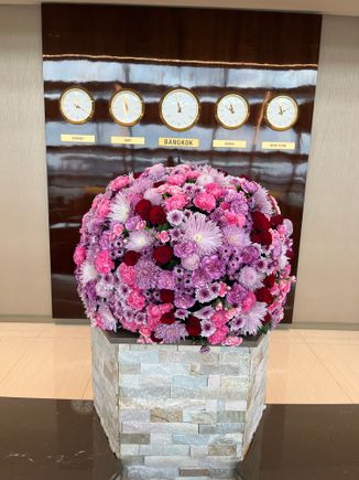 Real flowers. 