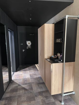 Decent size cupboard with tea/coffee facilities