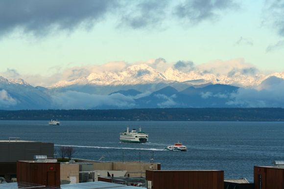 Two ferries and a water taxi from the Embassy Suites at Pioneer Square.