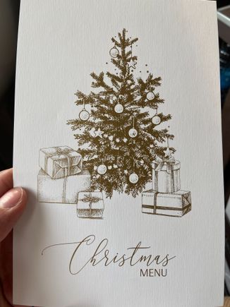 Special Xmas menu onboard WY from KUL - MCT in J on Xmas day