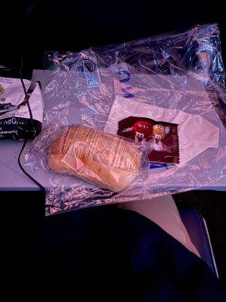 Mid flight snack (around 8 hours after take off) 