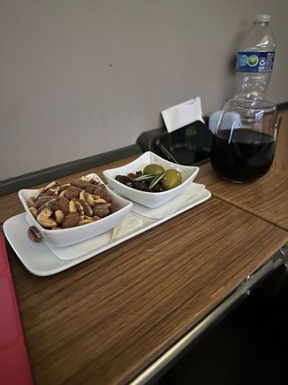 Served quickly after wheels up. 