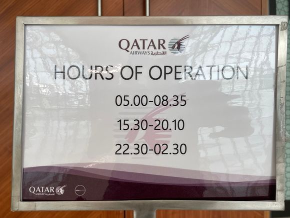 QR BKK lounge opening hours FEB24