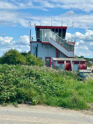 The sad old tower from the Filton airfield. Not yet torn down due to costs, asbestos, etc.