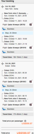 JFK-DXB QR J $600