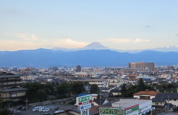Kofu with Mt.Fuji in background