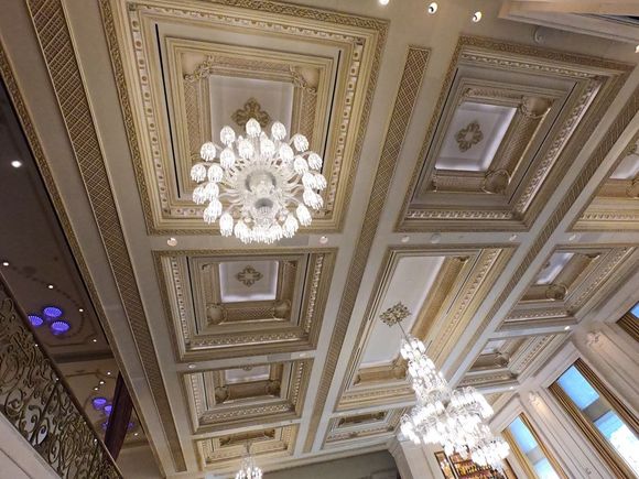 Beautiful ceiling above lobby