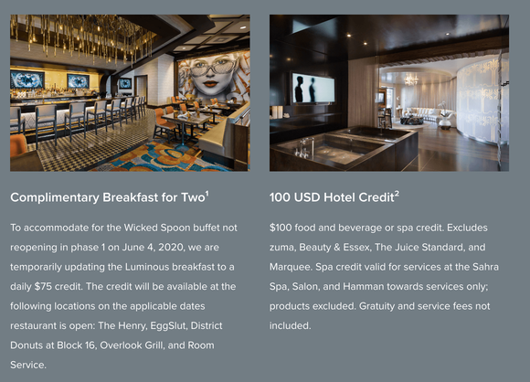 Marriott Luxury / Luminous Benefits at Cosmo - As of February 6, 2023