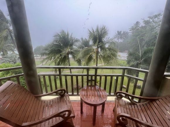 The view from one of our balconies