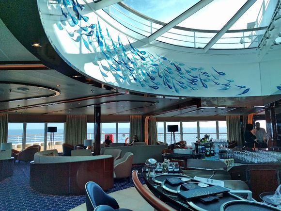 Look at the fish on the wall. Just beautiful.