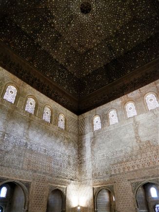 The ceiling composition represent the Seven Heavens, which according to Islamic belief must be crossed before arriving at the throne of God.  - The Throne Room.