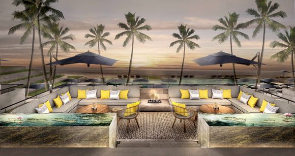 Rendering of the pool