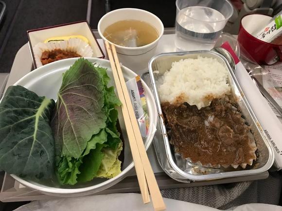 Ssambap, OZ 204, catered out of Incheon.