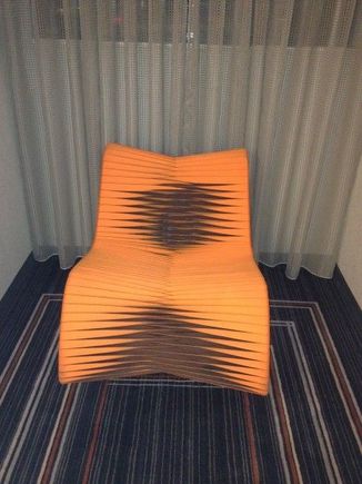 Funky orange chair