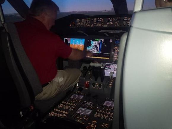 Captain Steve at the controls.  He's good!