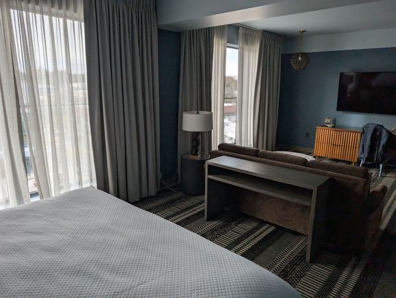 View from sleeping area 