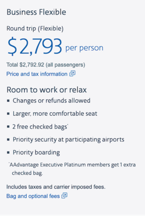 After selecting all flights. 