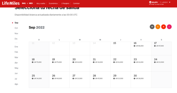 Shows wide availability but then "no disponisble" when you click