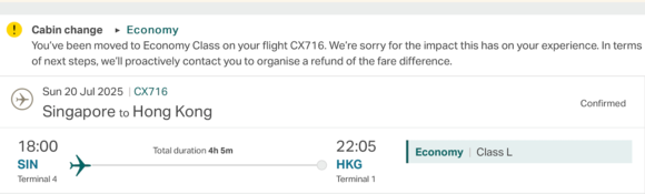 Downgraded, then cancelled.