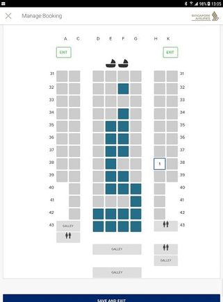 From the Singapore Airlines app