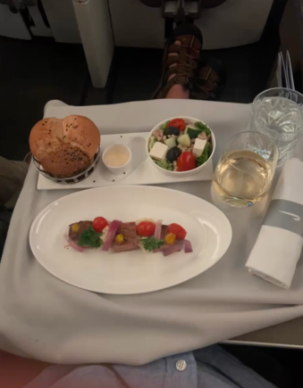 Seared tuna was 'tough as old boots'. 