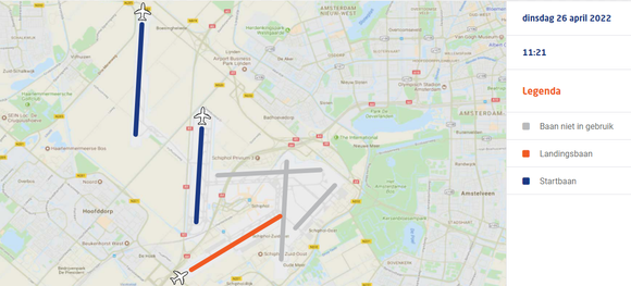 Same runways in use as the last three days.
