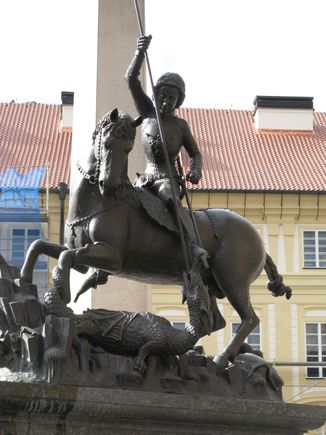 Need  St  George to deal with them ( Statue in Prague)