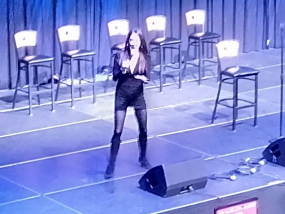 Stephanie Miller looking terrible only because of a bad cellphone camera. She's a real exercise nut.