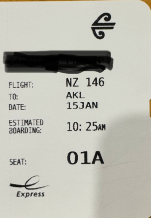 SYD-AKL Boarding Pass