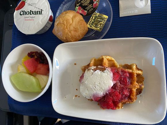My husband had the waffle. He described it as cold and boring.