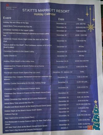 Welcome letter - events