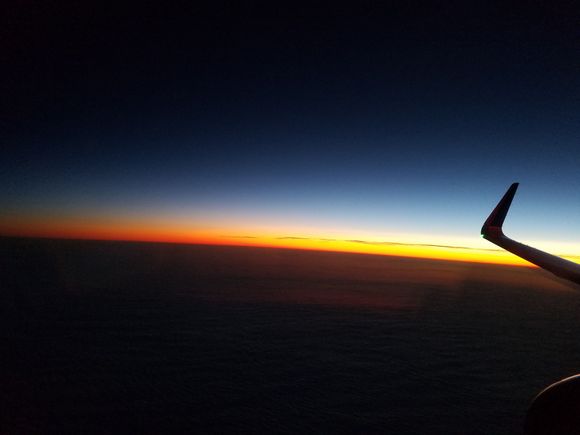 Sunset at 30,000 feet