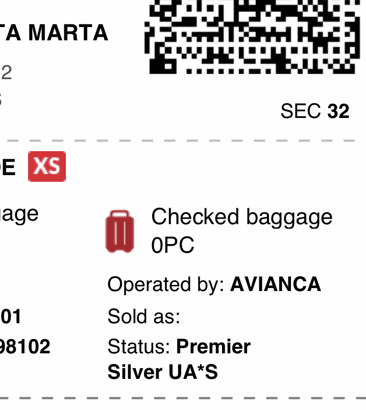 avianca - Baggage policy