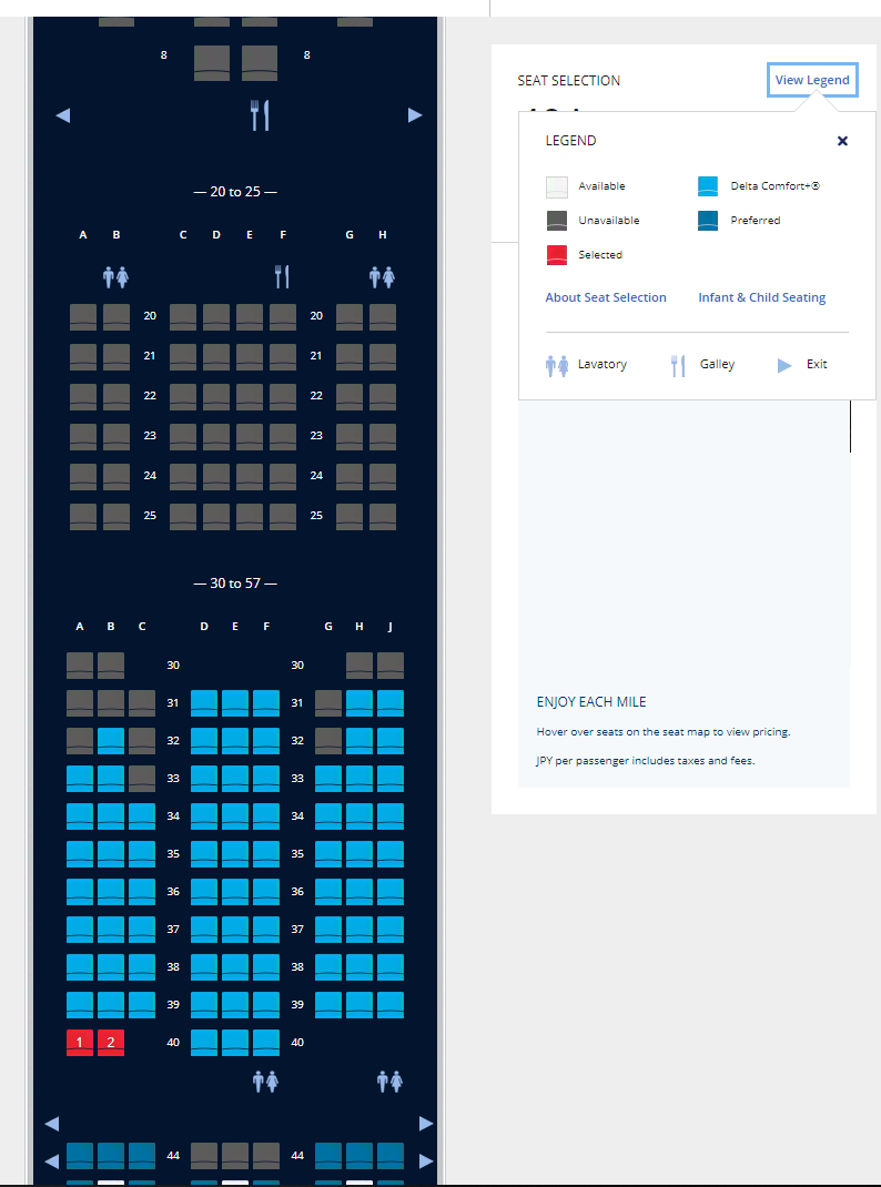 Delta Flight 482 Seating Chart