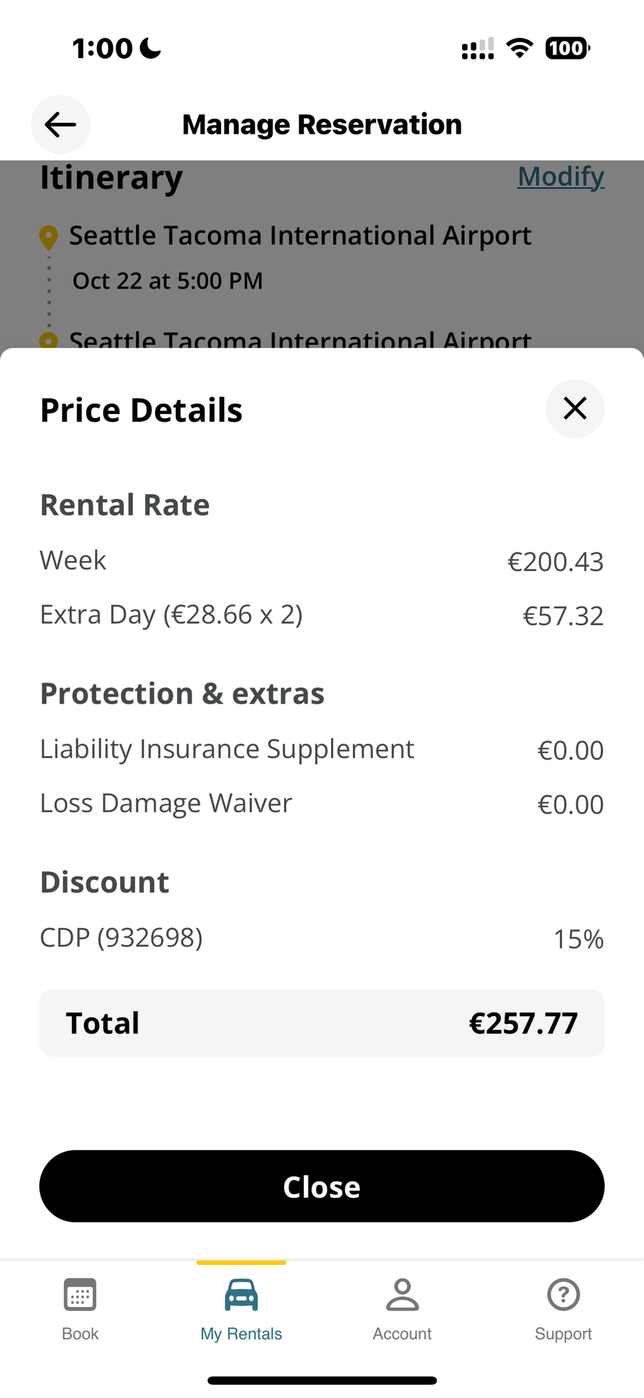 Adding Liability to Third Party Booking at SEA FlyerTalk Forums