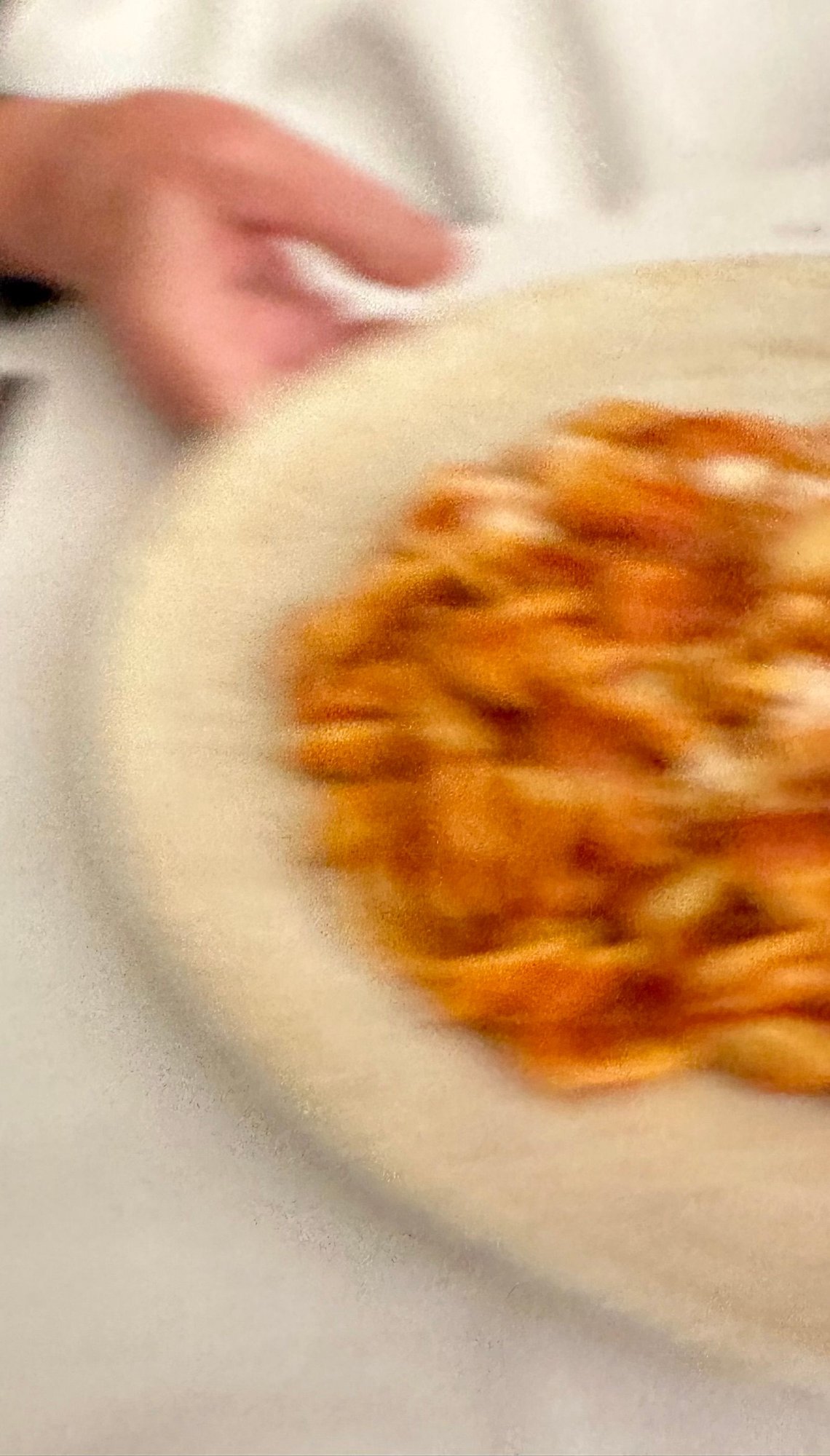 Blurry photo of partners Orecchiette with meat and tomato ragu...