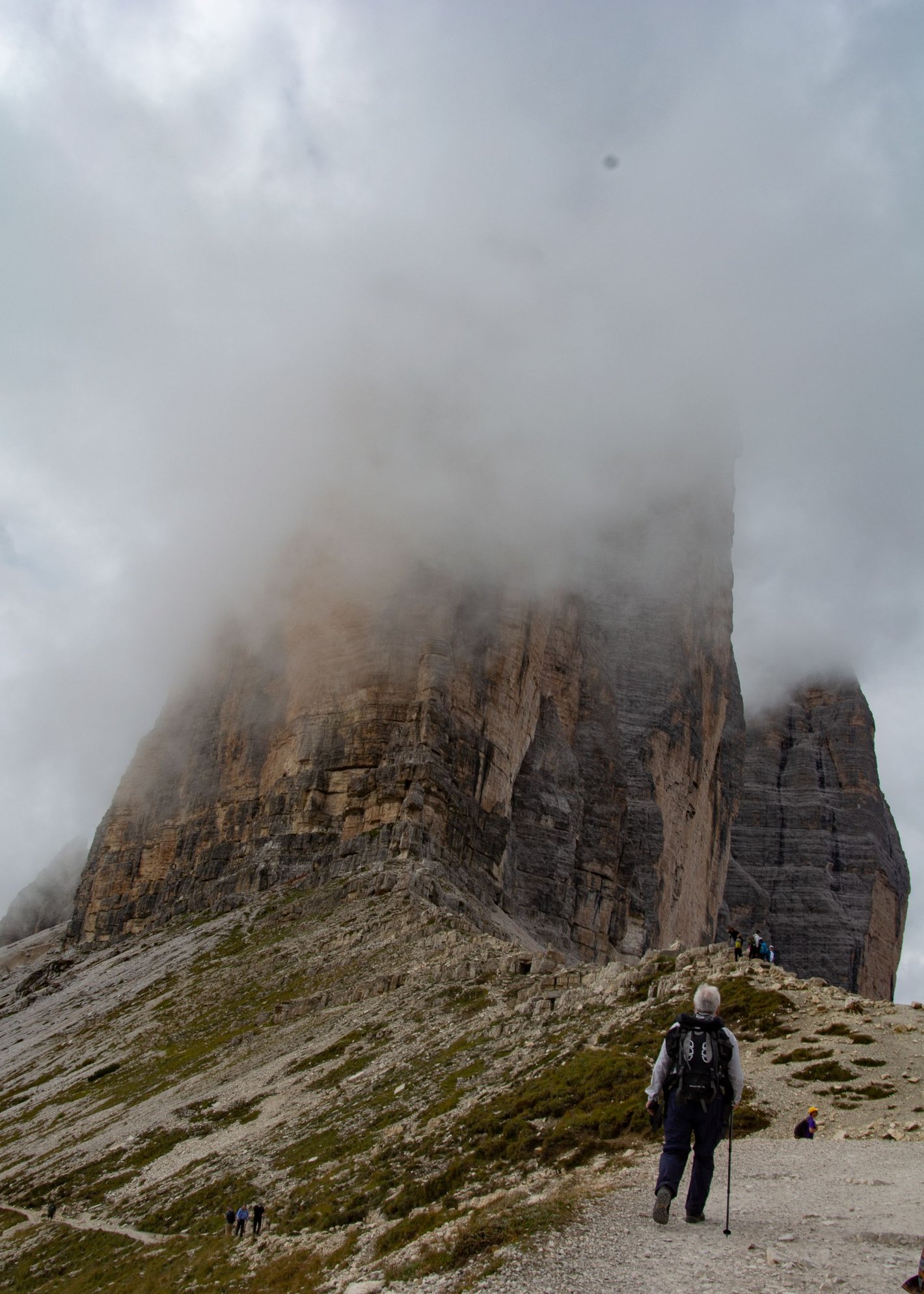 Chris admiring the towers