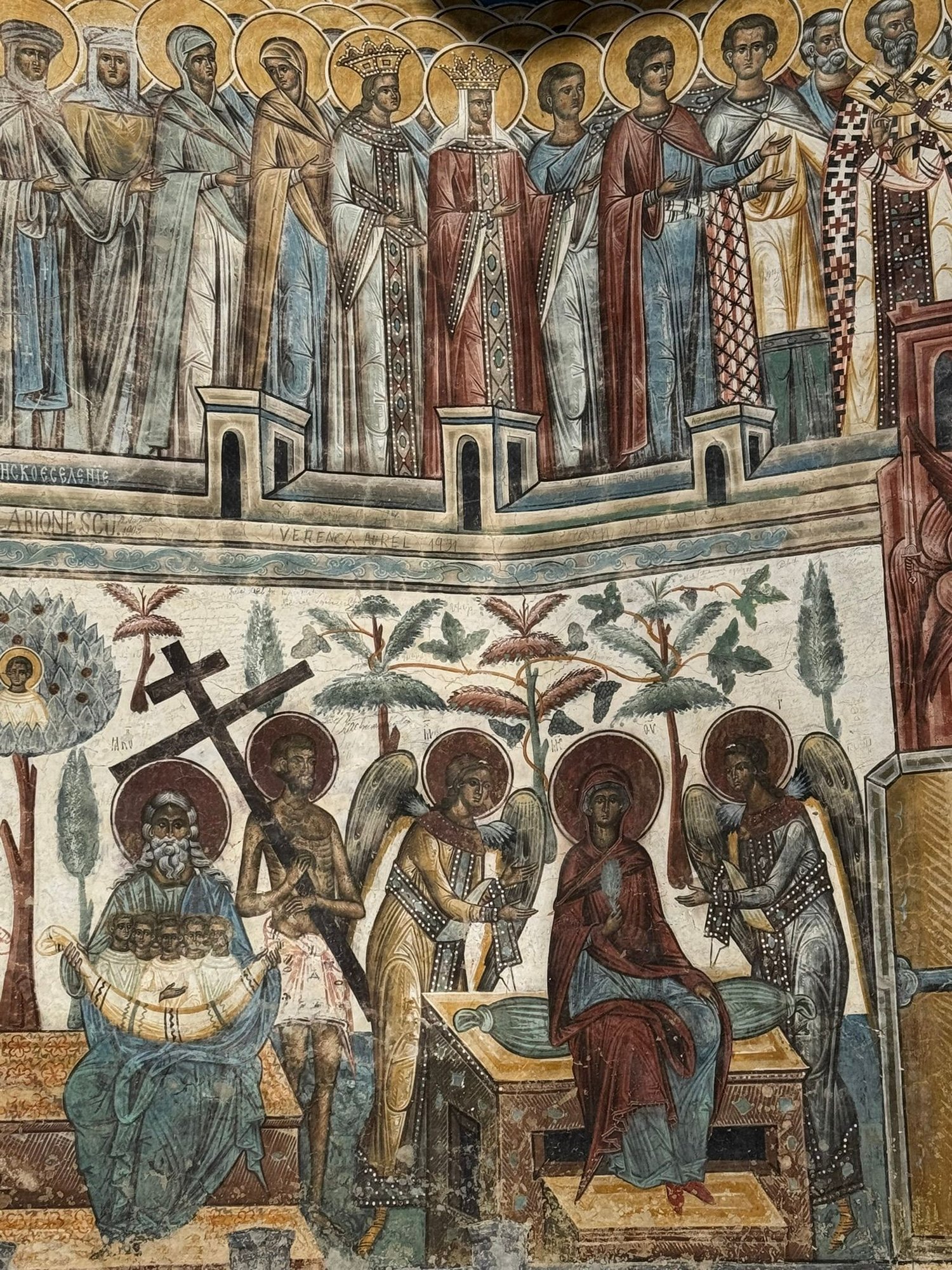 Close up detail of the Last Judgement