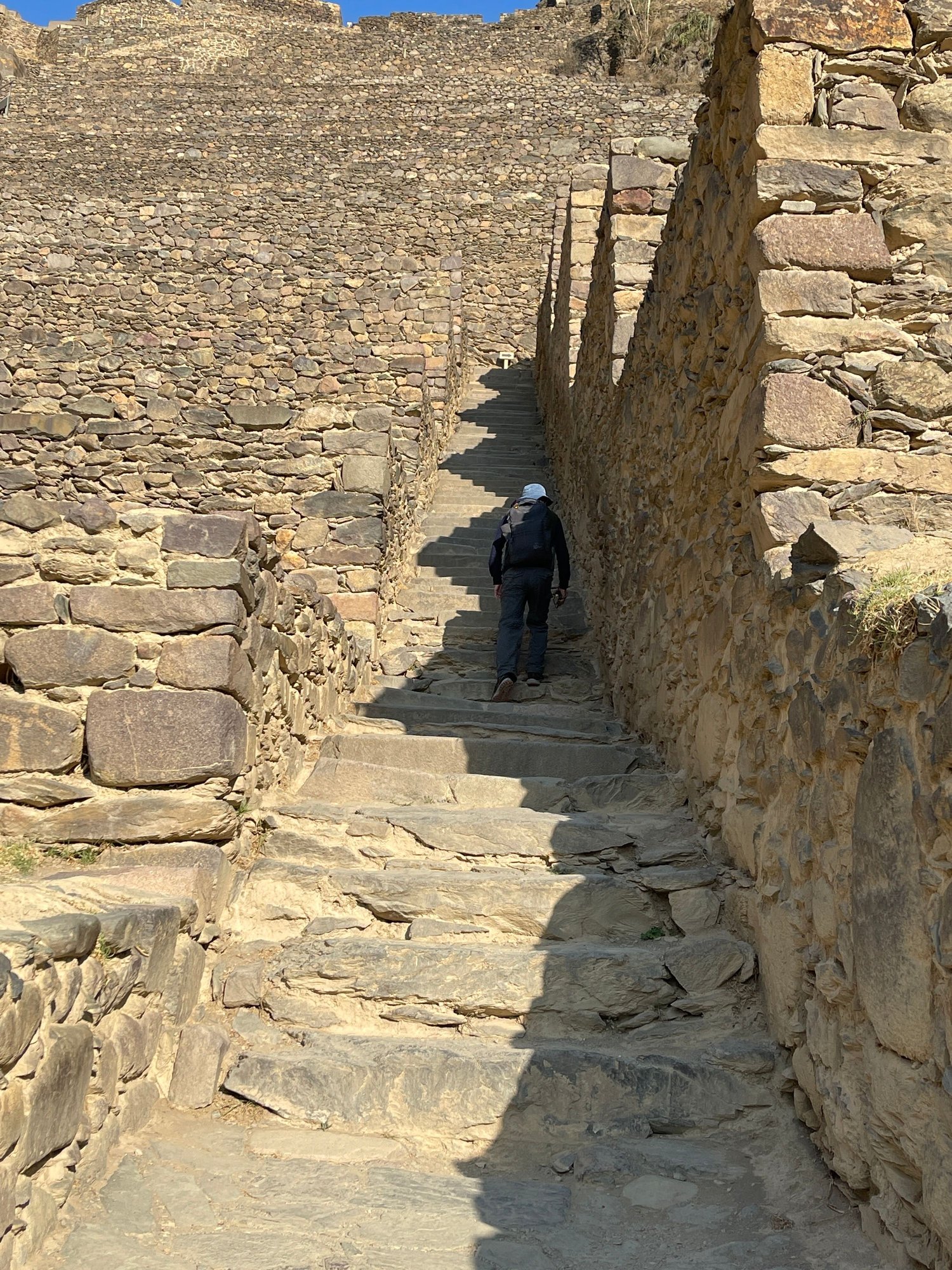 Up we went the climb!