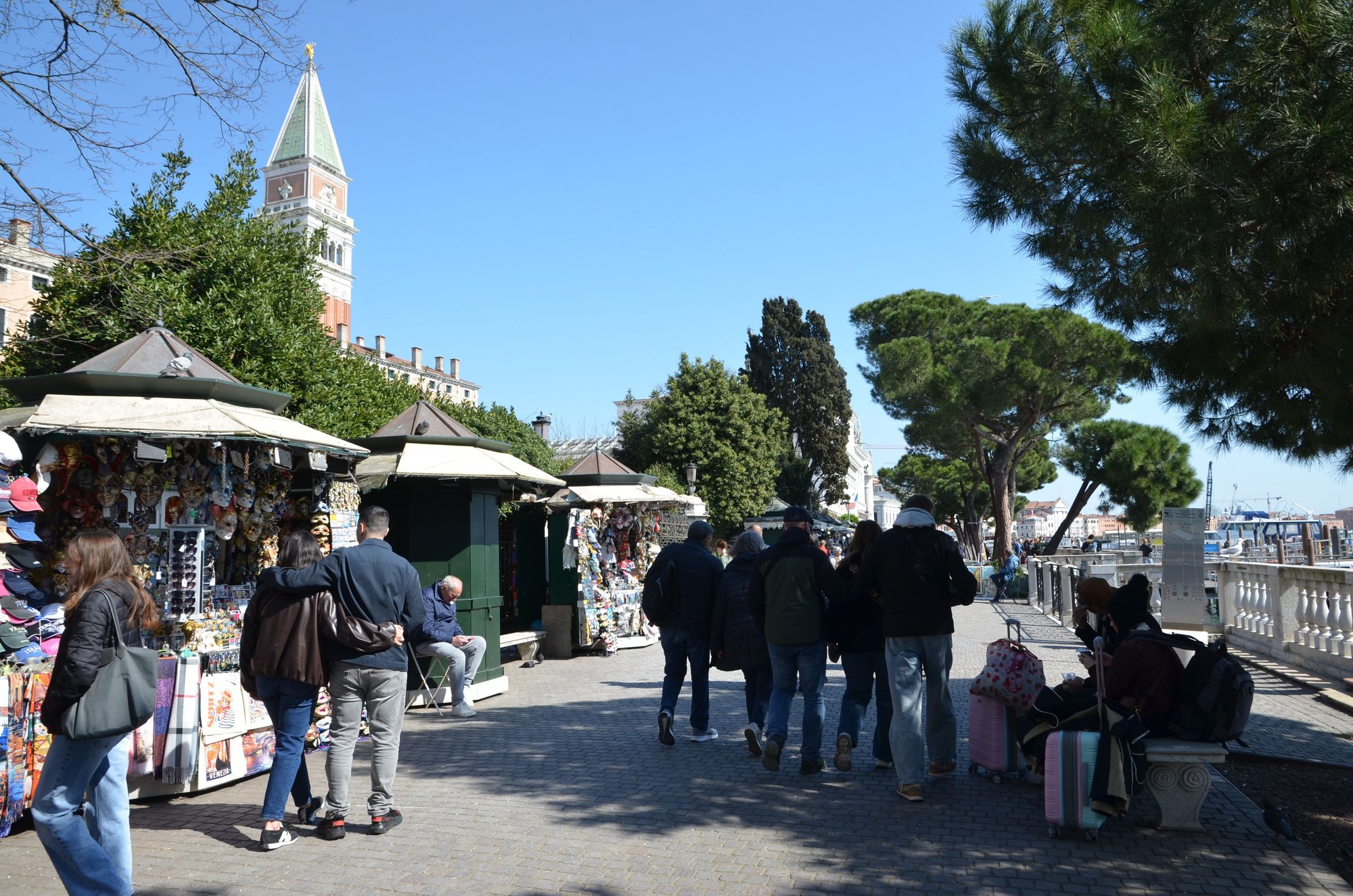 The promenade by the Giardini Reali park.