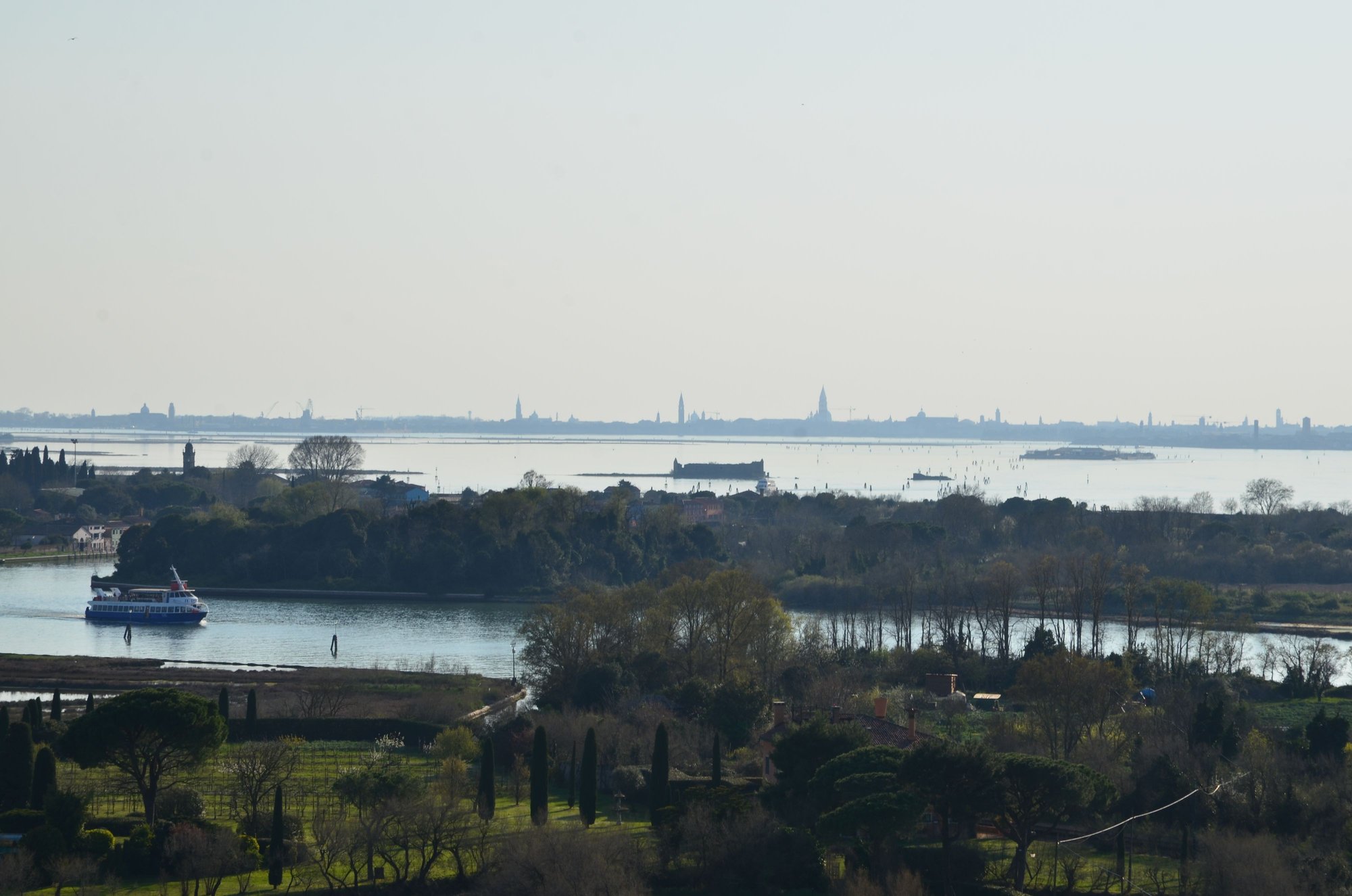 view from the campanile in direction Venice center