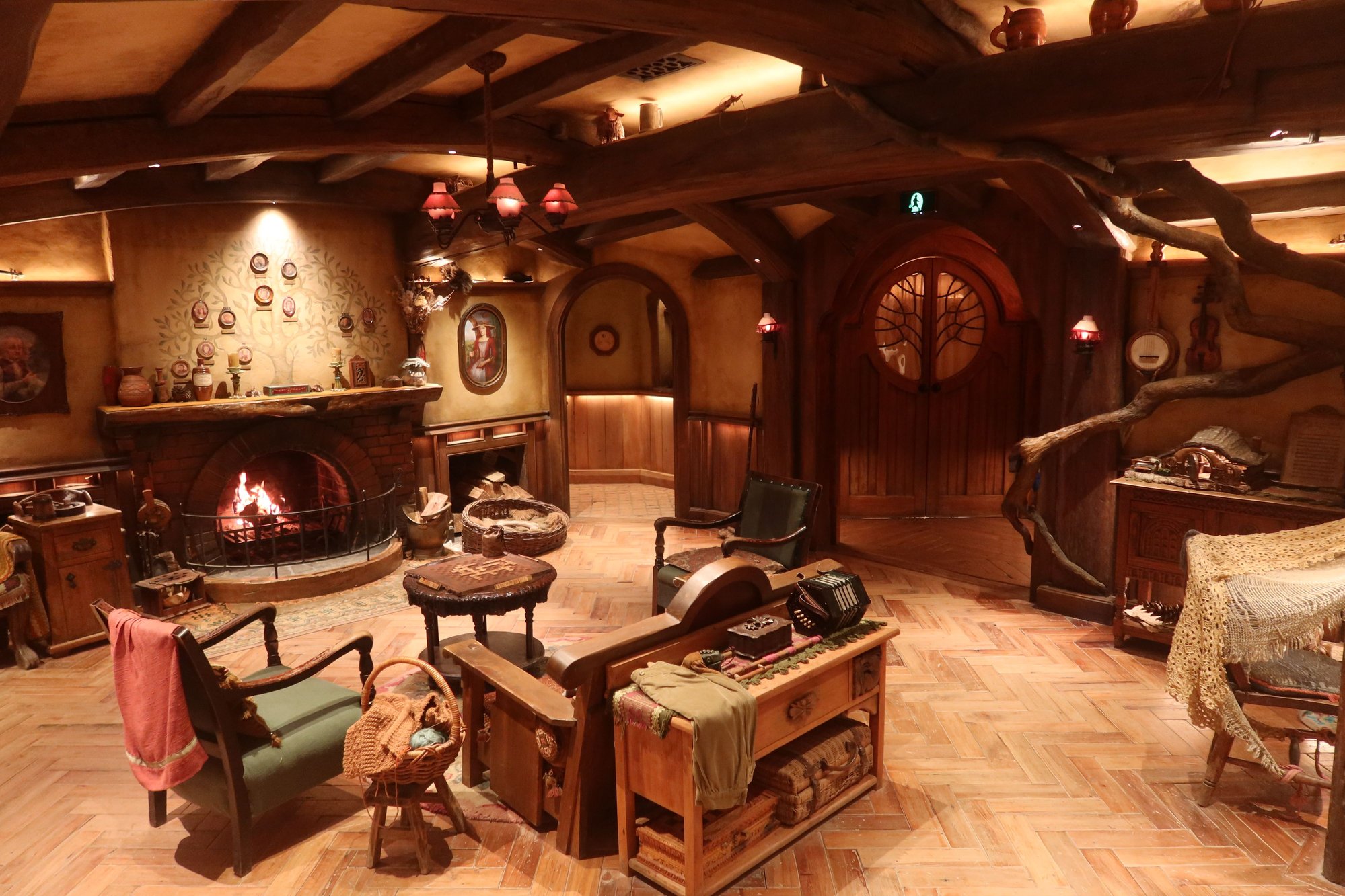 Living Room Inside Hobbit Hole, Hobbiton